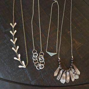 FOUR Color By Amber necklaces